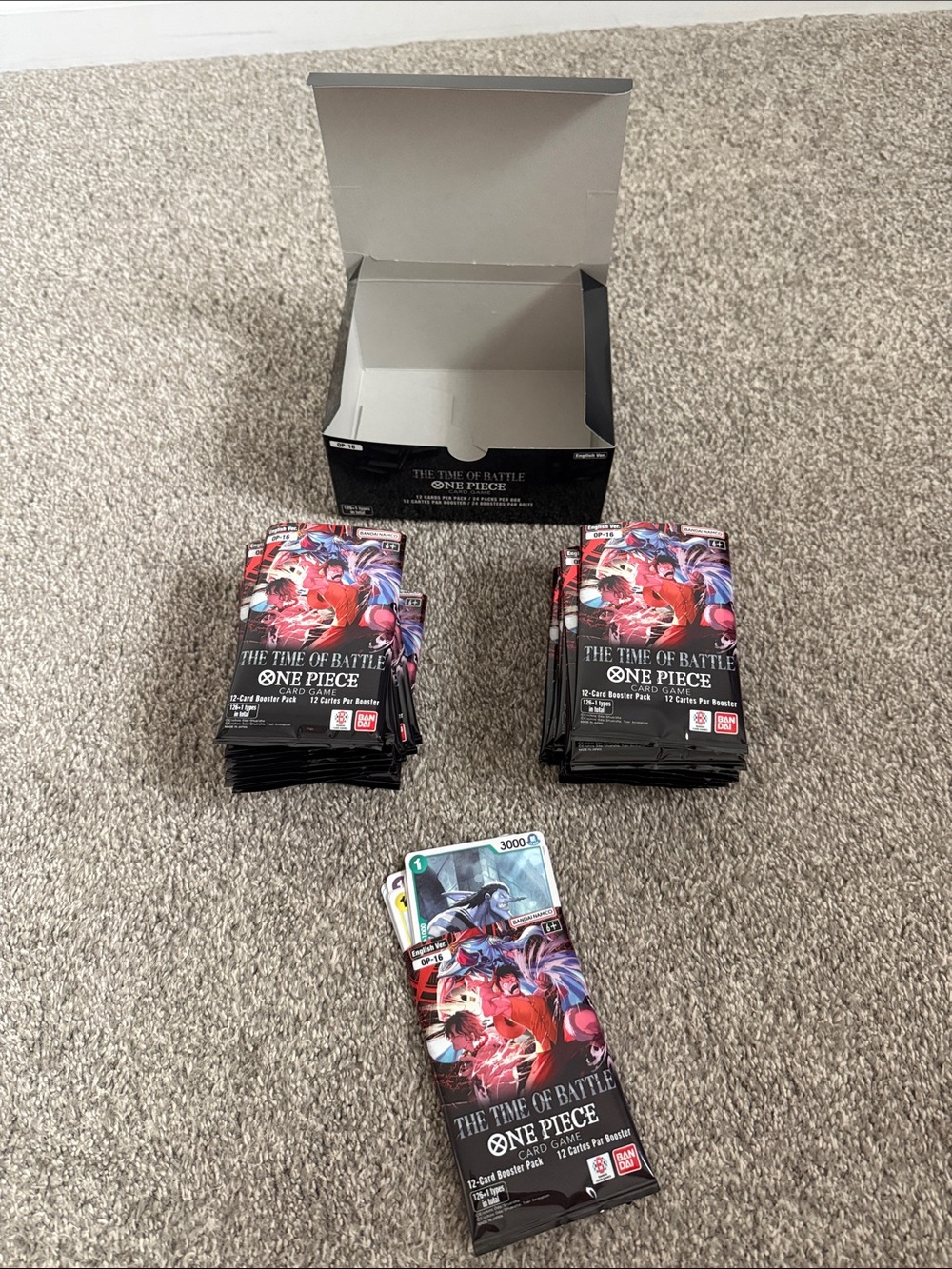 One Piece "The Time of Battle" Card Game Booster Box - 288 cards - Picture 2 of 9